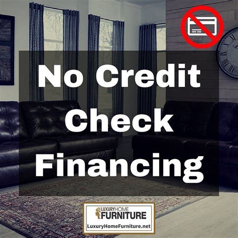 No Credit Check Furniture Loans
